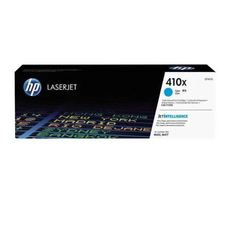 HP 410X-CF411X Cyan Original High Capacity Toner - 1