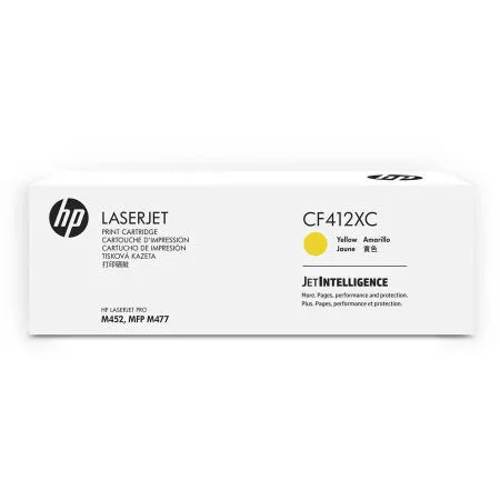 HP 410XC-CF412XC Yellow Original High Capacity Toner - 1