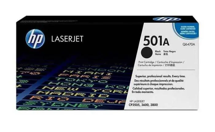 Hp 501A-Q6470A Siyah Orijinal Toner - 1