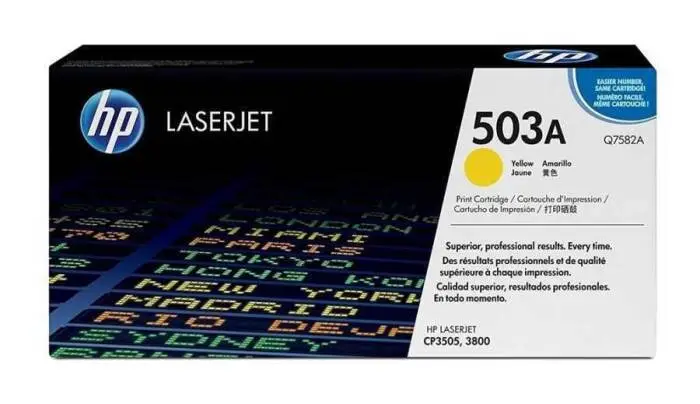 Hp 503A-Q7582A Sarı Orijinal Toner - 1