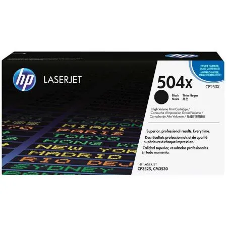 Hp 504X-CE250X Orijinal Siyah Toner - Hp
