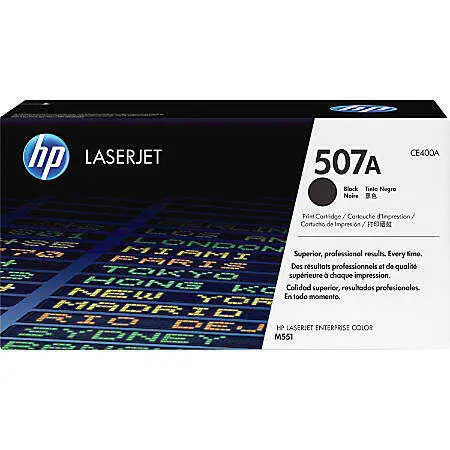 HP 507A CE400A Original Black Toner - 1