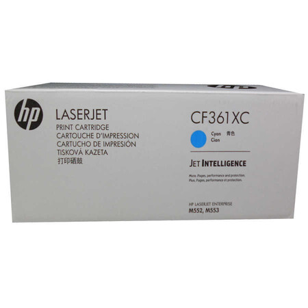 Hp - Hp 508X-CF361XC Mavi Orjinal Toner Yüksek Kapasiteli