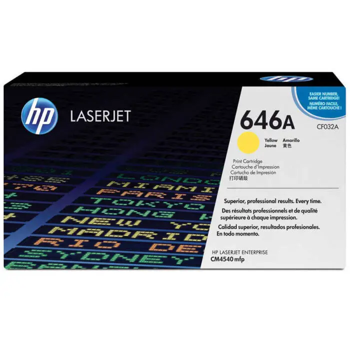 Hp 646A-CF032A Sarı Orijinal Toner - 1