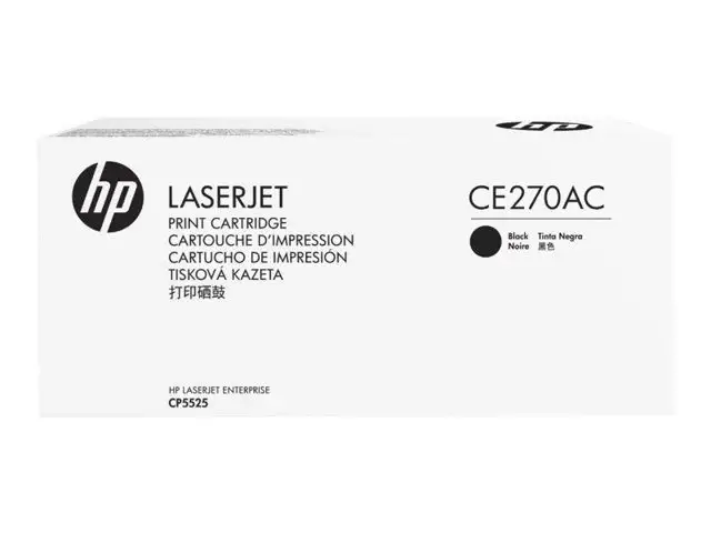 HP 650A CE270AC Original Black Toner - 1
