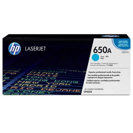 HP 650A CE271A Original Cyan Toner - Hp