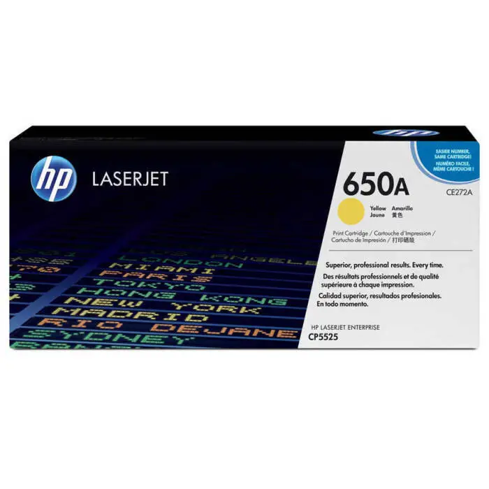 Hp 650A-CE272A Sarı Orijinal Toner - 1