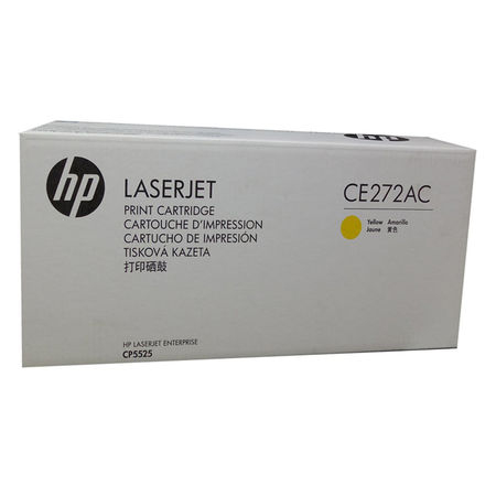 Hp - Hp 650A-CE272AC Sarı Orjinal Toner