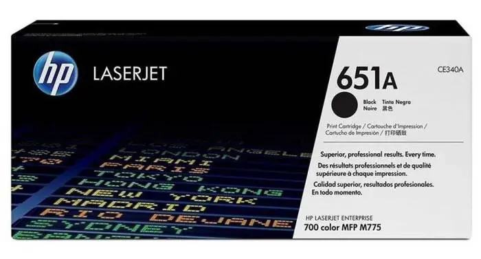 Hp 651A-CE340A Siyah Orijinal Toner - 1