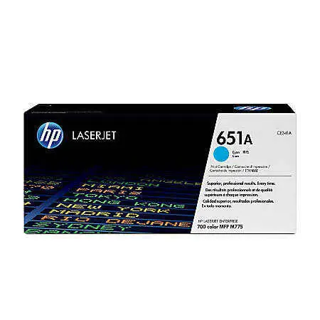HP 651A CE341A Original Cyan Toner - 1