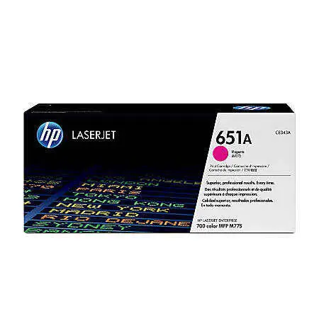 HP 651A CE343A Original Magenta Toner - 1