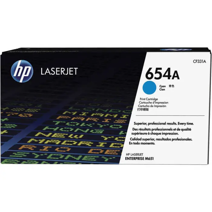 Hp 654A-CF331A Orijinal Mavi Toner - 1
