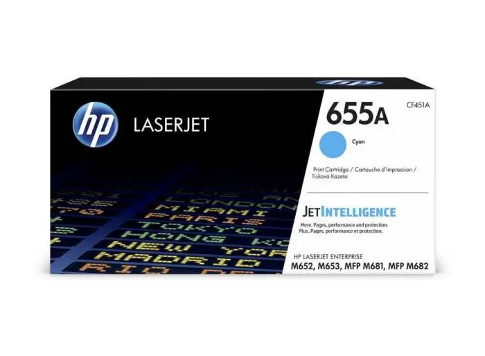 HP 655A CF451A Original Cyan Toner - 1