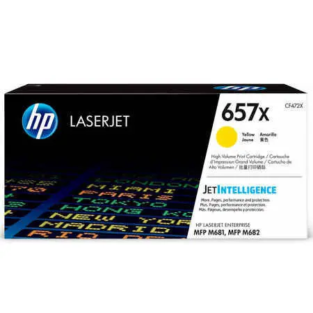 HP 657X CF472X Original High Capacity Yellow Toner - 1
