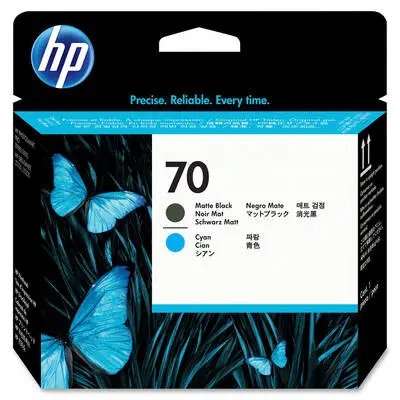 HP 70-C9404A Original Matte Black And Cyan Print Head - 1
