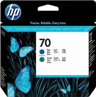 HP 70-C9408A Original Cyan And Green Print Head - 1