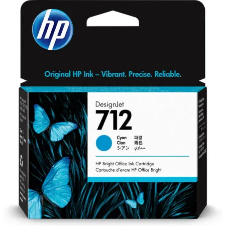 Hp 712-3ED67A Cyan Original Cartridge - Hp