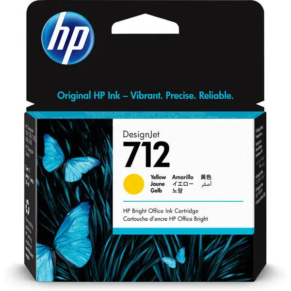 Hp 712-3ED69A Sarı Orijinal Kartuş - 1