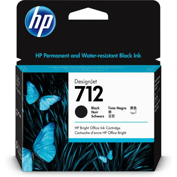 Hp 712-3ED71A Black Original Cartridge High Capacity - 1