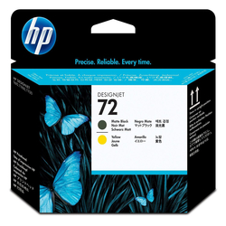 Hp 72-C9384A Orijinal Sarı Ve Mat Siyah Baskı Kafası - Hp
