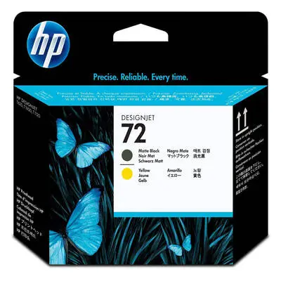 Hp 72-C9384A Orijinal Sarı Ve Mat Siyah Baskı Kafası - 1