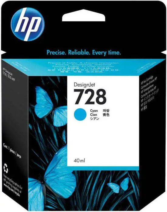 Hp 728-F9J63A Cyan Original Cartridge - 1