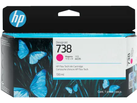 HP 738 - 498N6A Kırmızı Orijinal Kartuş - Hp