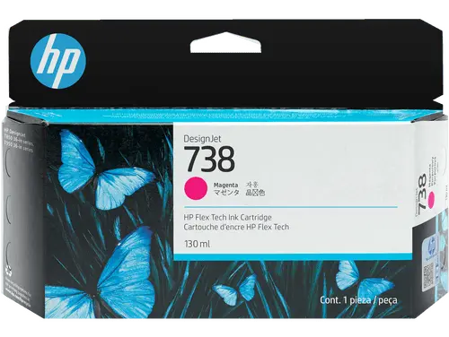HP 738 - 498N6A Kırmızı Orijinal Kartuş - 1