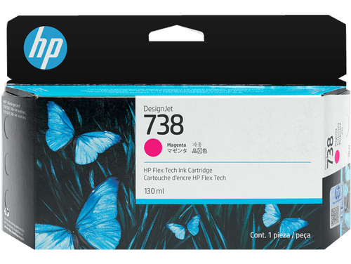 HP 738 - 498N6A Kırmızı Orjinal Kartuş - 1