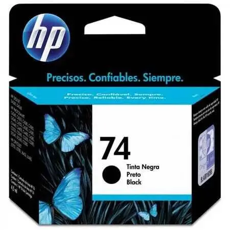 Hp 74-CB335WB Black Original Cartridge - 1