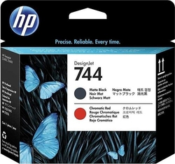 Hp 744-F9J88A Mat Siyah-Kromatik Kırmızı Baskı Kafası - Hp