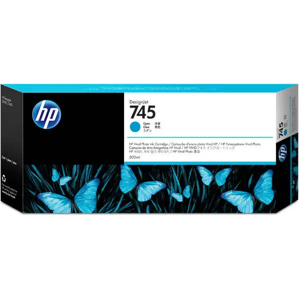 Hp 745-F9K03A Mavi Orijinal Kartuş Yüksek Kapasiteli - 1
