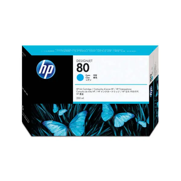 HP 80-C4846A Cyan Original High Capacity Cartridge - 1