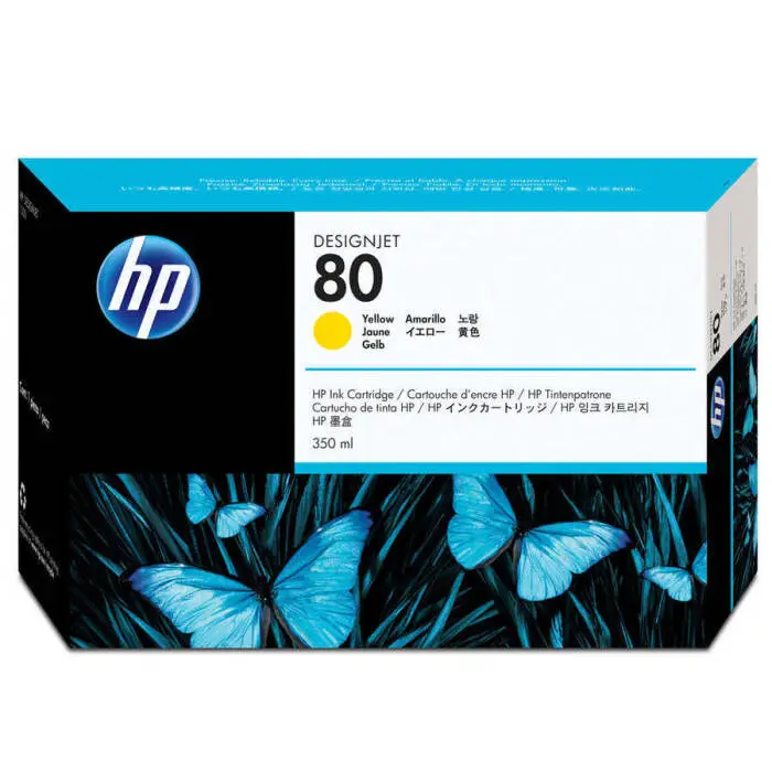 Hp 80-C4848A Sarı Orijinal Kartuş Yüksek Kapasiteli - 1