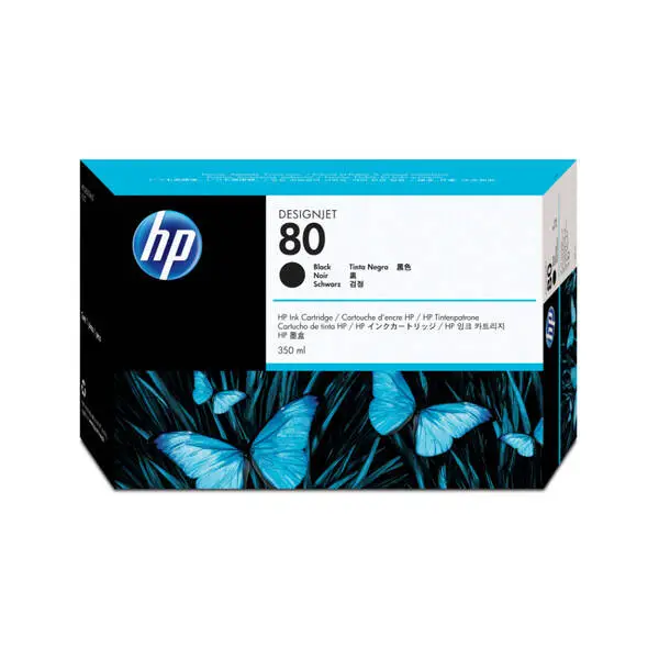 HP 80-C4871A Black Original Cartridge - 1