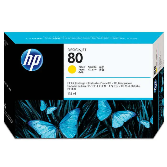 Hp 80-C4873A Sarı Orijinal Kartuş - 1