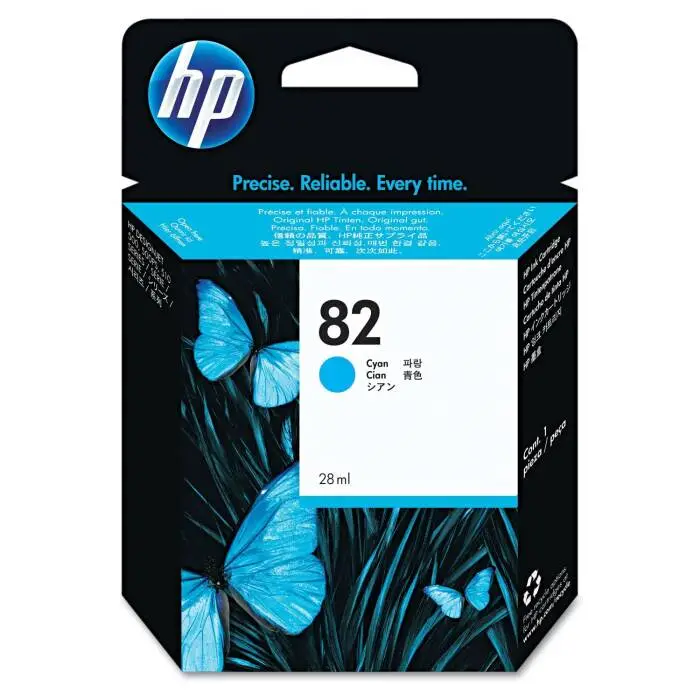 HP 82-CH566A Original Cyan Cartridge - 1