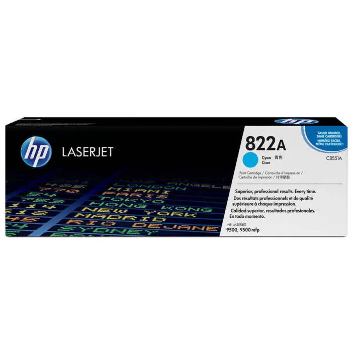 HP 822A C8551A Original Cyan Toner - 1