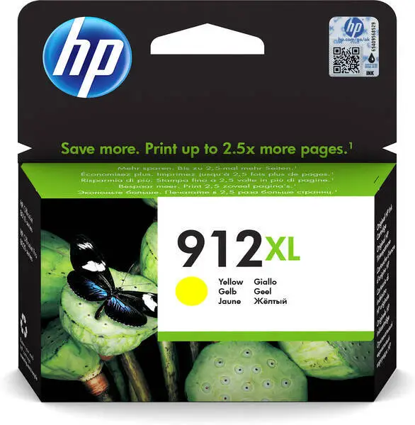 Hp 912XL-3YL83AE Sarı Orijinal Kartuş Yüksek Kapasiteli - 1