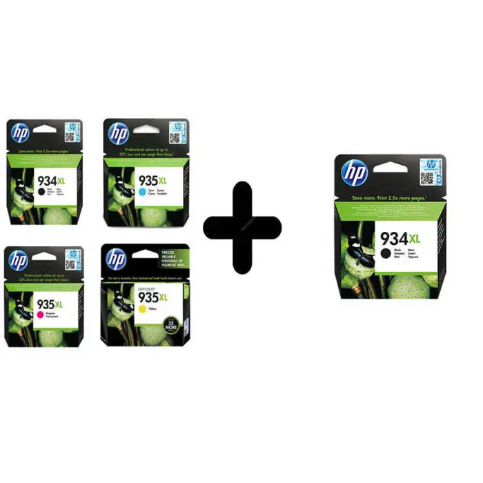 Hp 934XL/935XL + 934XL Orijinal Kartuş Seti - 1