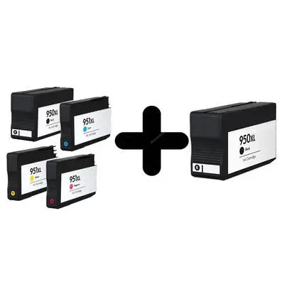 Hp 950XL/951XL + 950XL Compatible Cartridge Package - 2