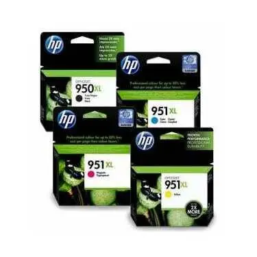 Hp 950XL Siyah 951XL Renkli Orijinal Kartuş Paketi - 1