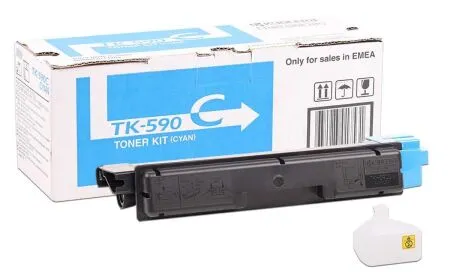 Kyocera Mita TK-590 Original Blue Toner - Kyocera