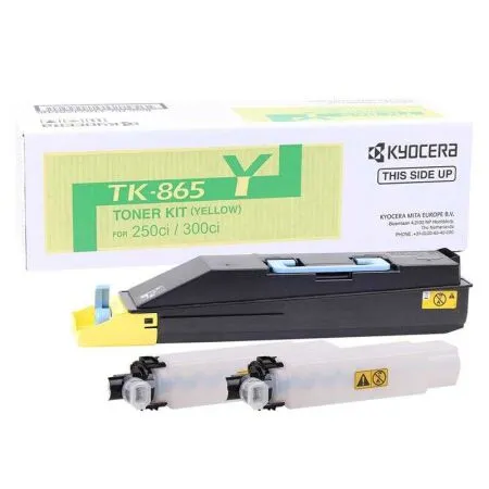 Kyocera Mita TK-865 Original Yellow Toner - Kyocera