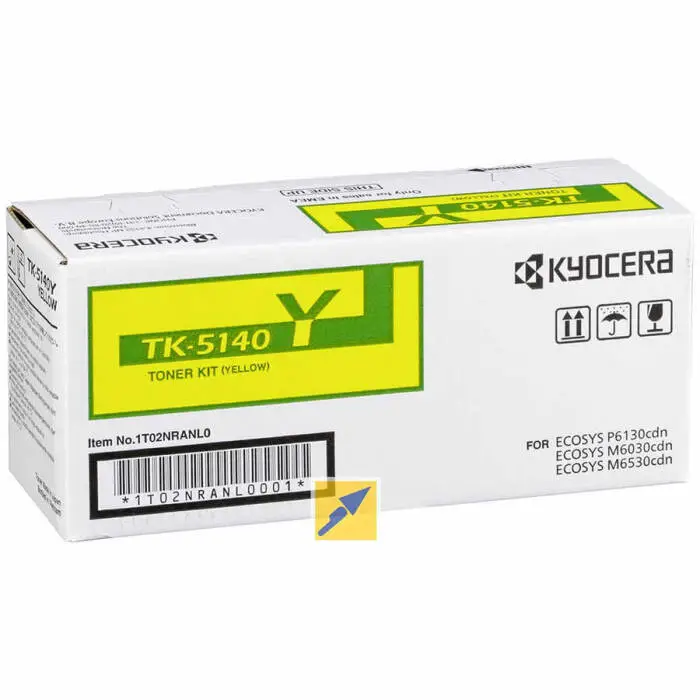 Kyocera TK-5140 Original Yellow Toner - 1
