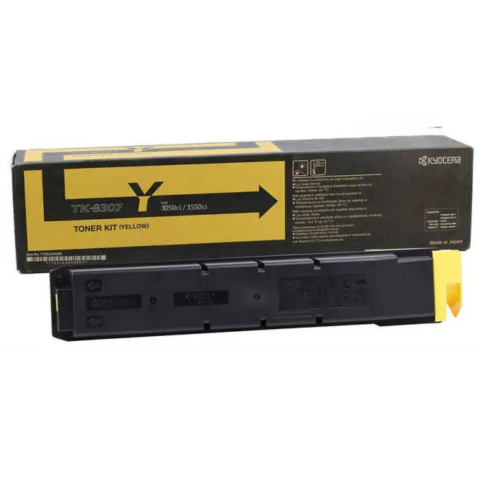 Kyocera TK-8307 Sarı Orijinal Fotokopi Toneri - 1