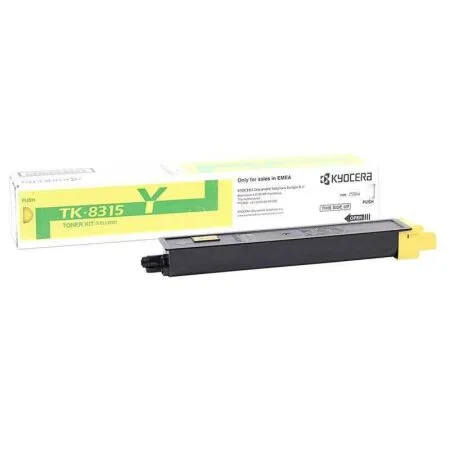 Kyocera TK-8315/1T02MVANL0 Sarı Orijinal Fotokopi Toneri - Kyocera