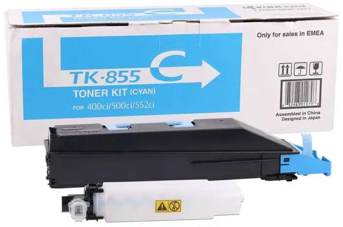 Kyocera TK-855 Mavi Orijinal Fotokopi Toneri - 1