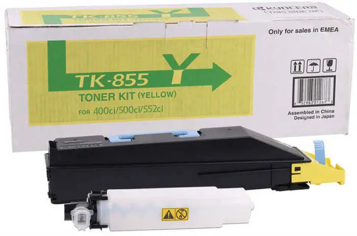 Kyocera TK-855 Sarı Orijinal Fotokopi Toneri - 1
