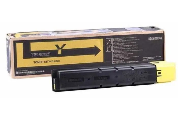 Kyocera TK-8705 Sarı Orijinal Fotokopi Toneri - 1